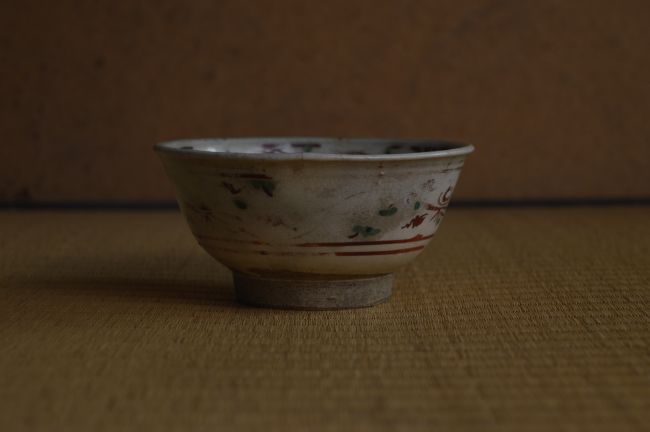 紅安南茶碗　小堀宗慶箱書